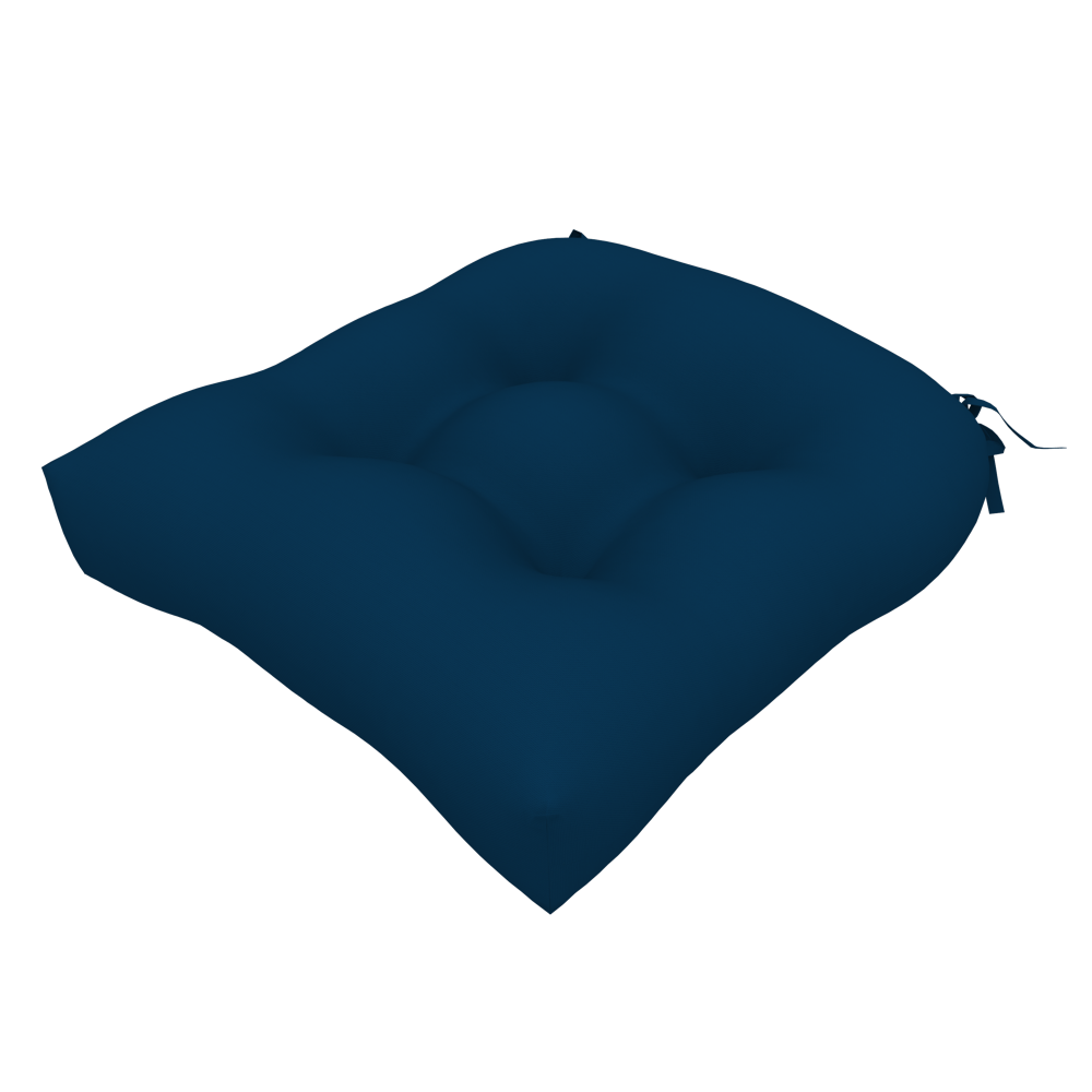  WATERPROOF CHAIR CUSHION PLAIN NAVY BLUE SET OF  2 PCS 48X48X12.5